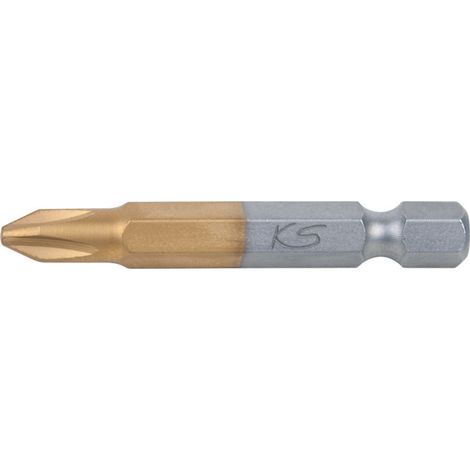1/4" Embouts de vissage PHILLIPS TIN, 50mm, PH2, pack de 5 5 pièces (1/4)