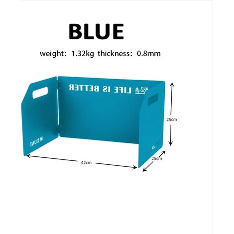 Pare-vent pliable pour réchaud à gaz, protection contre le vent pour camping, réchaud à cassette léger pour pique-nique en extérieur, écran coupe-vent pour brûleur, 3/4 pièces, réchauds de cuisson por (1/5)