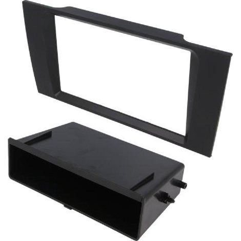 Facade autoradio FA126A compatible avec Audi A4 B5 Noir Avec vide-poche