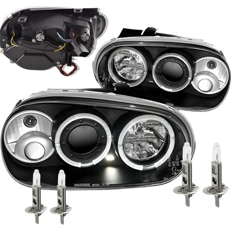 LÁMPARAS Faros Delanteros Para VW GOLF 4 IV DE 1997 A 2003 LED GRATIS BOMBILLAS H1 (1/5)