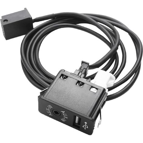 Adaptateur audio avec interface AUX USB, Bluetooth 12 broches et panneau de commande, compatible avec BMW E39, E53, X5, Z4, E85 et E8. (1/4)