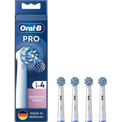 Braun Oral-B Testine di Ricambio Pro Sensitive Clean 4 Pezzi