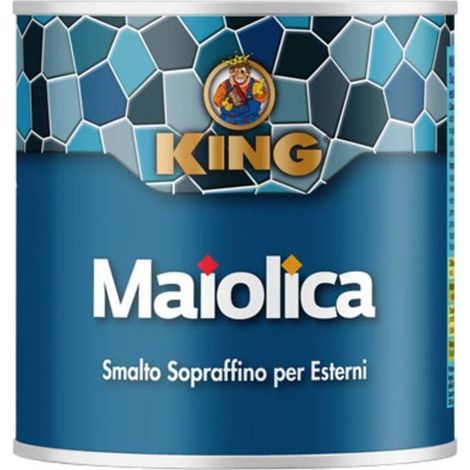 6 x SMALTO MAIOLICA GRIGIO SCURO 563 100 G