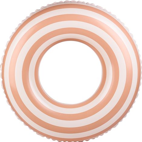 Bouée de Natation Rétro en PVC Épaissi, Bouée Gonflable Rayée Style Sucette Orange pour Enfants 7-10 Ans (Taille 70cm) et Adultes, Brassards de Flottaison et Sauvetage pour Piscine et Plage - 1 Pièce-