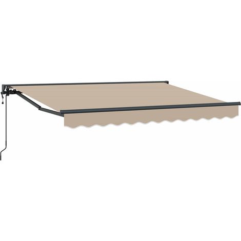 Elektrische ausziehbare Markise Beige 3,5 x 2 m