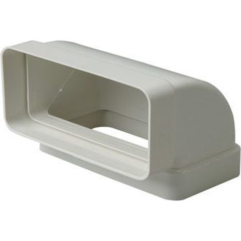 Coude Rectangulaire Vertical 90º 55x110 mm Accessoire d'Extraction Ignifuge pour Aérateur Extracteurs Haute Efficacité