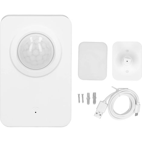 Détecteur de mouvement PIR intelligent WiFi, haute sensibilité, portée longue et signal puissant pour alertes (1/5)