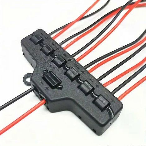 1 Stück 2-6/12 LED-Verteileranschlussklemme für Schnellanschluss an Kupferhardware, keine Batterie erforderlich (1/4)