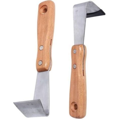 Grattoir à Écorce Manuel 2Pcs - Houe de Jardin Outil Jardinage Précis pour Enlever Pourriture d'Arbre et Mauvaises Terrasse pour Jardins et Allées