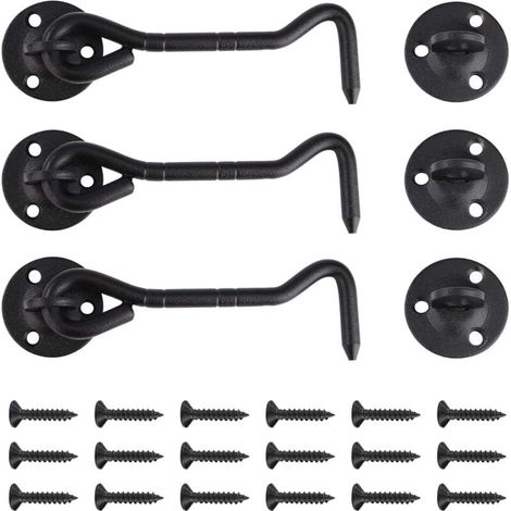 Lot de 6 lampes solaires d'extérieur pour gouttières à 3 LED - Étanche IP44 - Pour clôture, entrée, allée - Blanc (1/4)