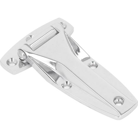 Charnière en T à fermeture douce, en alliage de zinc, de remplacement pour porte de voiture ou boîte à outils, couleur argent. (1/5)