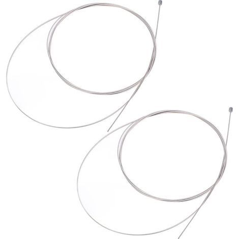 paires de câbles de dérailleur et frein pour vélo pliant, âme intérieure en acier inoxydable, 2,1 m de long (1/5)