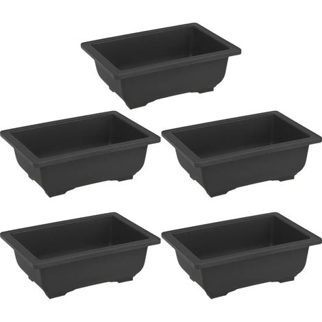 Ensemble de 4 pots de fleurs avec chaîne et base décorative (1/5)