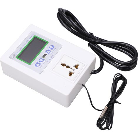 Automatischer, intelligenter Temperaturregler mit großem LED-Display und Digitalanzeige, Thermostat, 110–240 V, EU-Stecker (1/5)