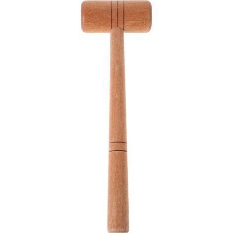 Wooden Jewelry Hammer for Shaping and Repairing, Khaki Wooden Handle, Multifunctional Tool for Jewelry Crafting (1/5)
