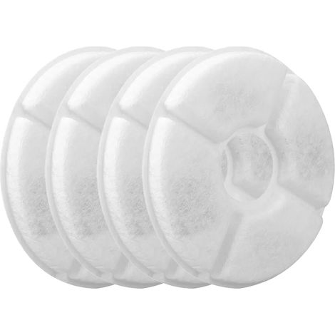 Filtre De Rechange Pour Fontaine A Eau - Charbon Actif Et Resine Echangeuse D Ions - Compatible Fontaines 1 6 L Et 2 0 L - Lot De 4 (1/5)