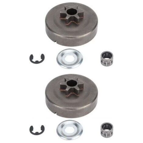 Pignons tambour embrayage STIHL Transmission moteur 2pcs, compatible 017/018/021/023/025/MS170-MS250 Propriétaires STIHL (1/4)
