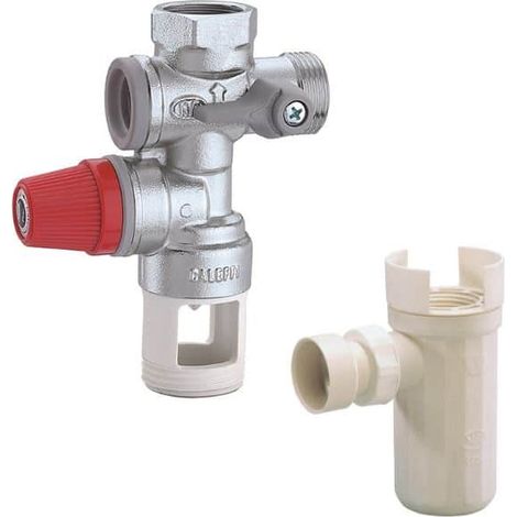 Thermador – Kit groupe de sécurité 3/4" pour chauffe-eau – Siphon de groupe – Évite la surpression – Clapet démontable et robinet d'arrêt à sphère
