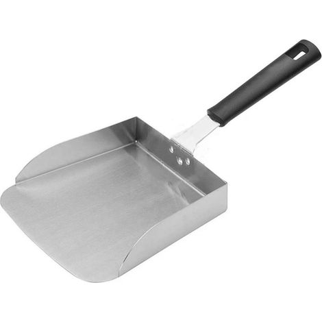Pelle à aliments en acier inoxydable pour barbecue, outil pour déplacer les aliments, pelle pour grils et barbecue-AquaForge