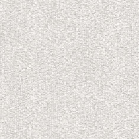Papel pintado liso Profhome LC522202-DI papel pintado vinílico estampado en caliente tejido non tejido gofrado con textura perceptible sutilmente satinado crema blanco-puro 5,33 m2