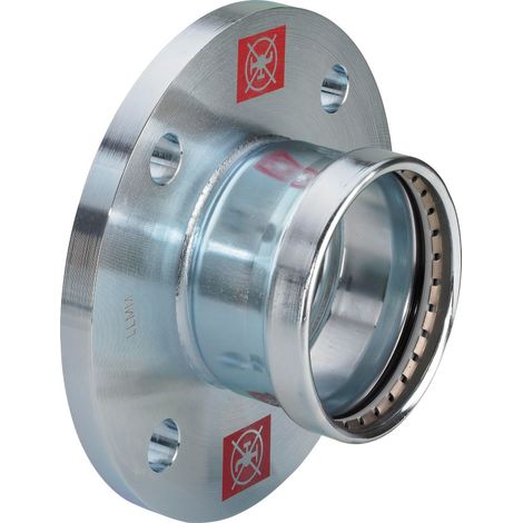Viega Prestabo XL-Transición de brida, DN 50, d 64,0mm, n 4 Acero no aleado, cincado Modelo 1159.1XL, 630058