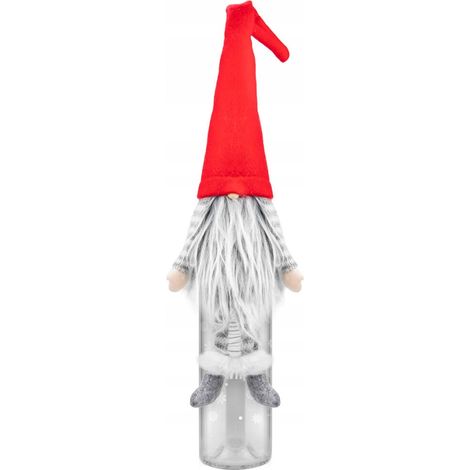Weihnachts-Zwergen-Flaschendeckel-Dekoration für Wein und Liköre – Geschenk (1/5)