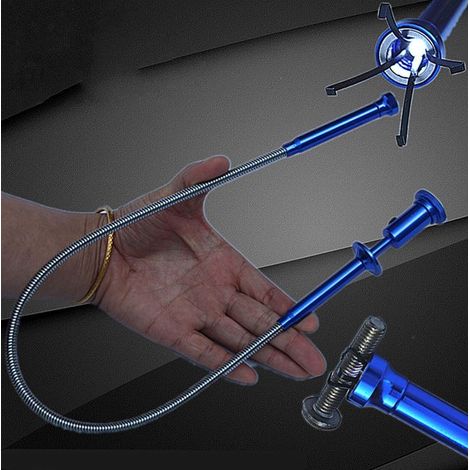 Pinza Capturadora Magnética Flexible con Gancho de Garra de Largo Alcance con luz LED (1/5)