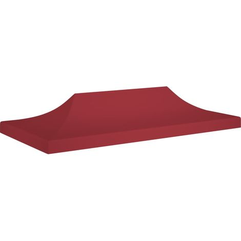 Toit de tente de réception 6x3 m Bordeaux 270 g/m² vidaXL