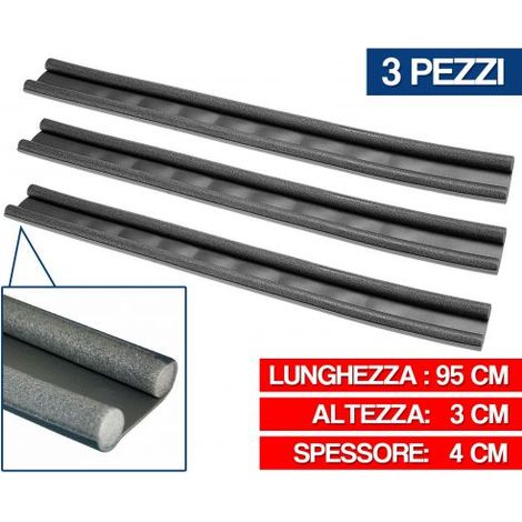 3 PZ PARASPIFFERI SOTTOPORTA PARAFREDDO PER PORTE PORTONI FINESTRE CM 95 26681/3 (1/5)