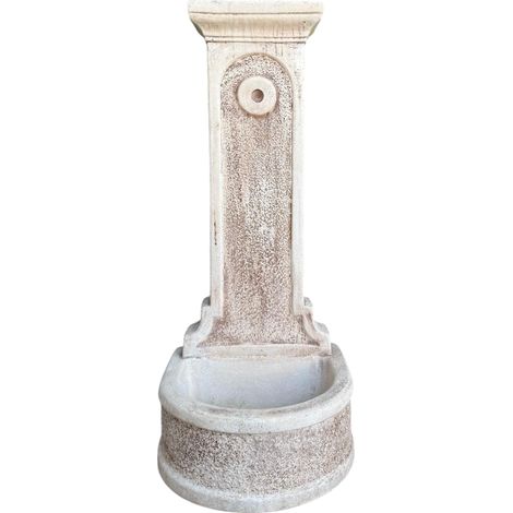 Fontana calcestruzzo cemento senza rubinetto 47x43xh.113cm modello rossella (1/5)