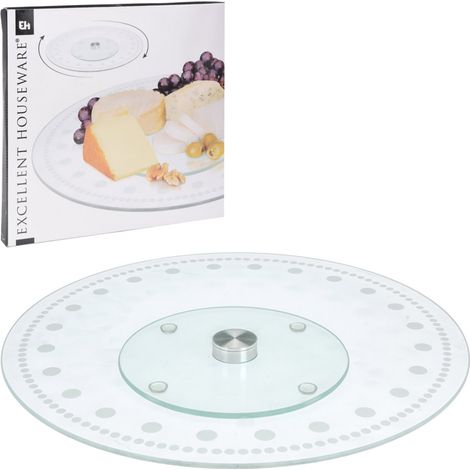 Plato giratorio de vidrio de 30 cm (1/3)