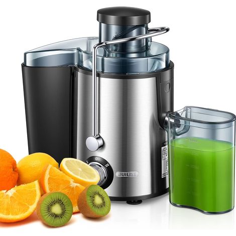 Extracteur de Jus Centrifugeuse Juilist 600W Inox 304 Goulotte 65mm 2 Vitesses (1/5)