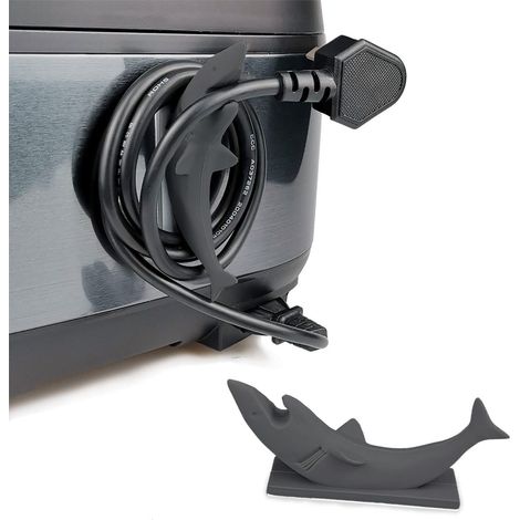 Enrouleur De Câble - Organisateur De Fils Pour Appareils Cuisine Salle De Bain Bureau - Fixation Adhésive - 10 X 4,5 X 3 Cm - 1 Pièce (1/5)