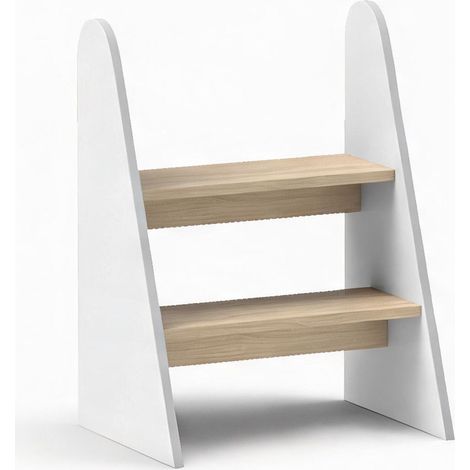Escabeau enfant 2 marches MDF 43 x 30 x 55 cm (1/5)