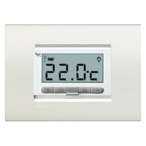 BPT termostato incasso + Placca Bticino LNA4803BI - TA350 TA/350 BIANCO
