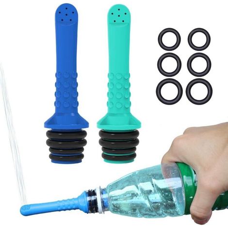 Juego de 2 bidés portátiles para el baño o para viajar. Manguera de ducha de viaje Cosmic, compatible con todas las botellas. Discreto, ecológico, mini, personal y portátil. (1/5)