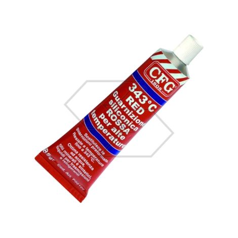 Guarnizione siliconica ROSSA per alte temperature tubetto da 85g R330217