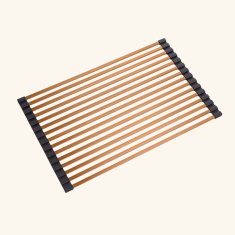 Egouttoir vaisselle rabattable inox cuivre Helika - dessous de plat cuivré