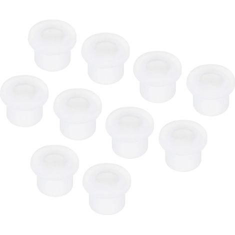 10Pcs Passe Fils en Caoutchouc en Forme de T Diamètre de Montage 13mm, ID 8mm, Hauteur 12mm Transparent Protection d'Étanchéité Passe-Câbles Flexibles pour Tuyau de Câble (1/5)