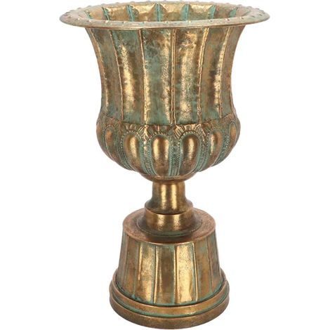 Vase Médicis à la Française en Métal Vieilli H. 70cm - 46,2 x 46,2 x H 70,5 cm - Livraison gratuite