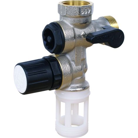 Comap – Groupe de sécurité 889 laiton inox pour chauffe-eau – Raccord 3/4' (20x27) – Norme NF – S600011