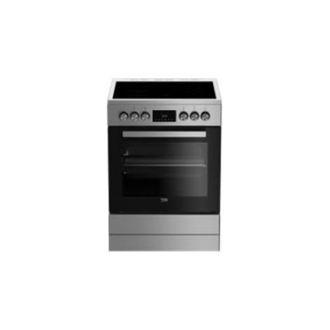 Cuisinière vitrocéramique 66l 4 feux inox - Beko - FBE67310GX