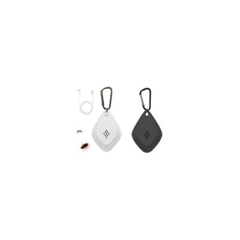 Cyslmuk – Répulsif ultrasonique anti-moustique portable – Technologie avancée 6 bandes – Chargement USB – Protection jusqu'à 60m²