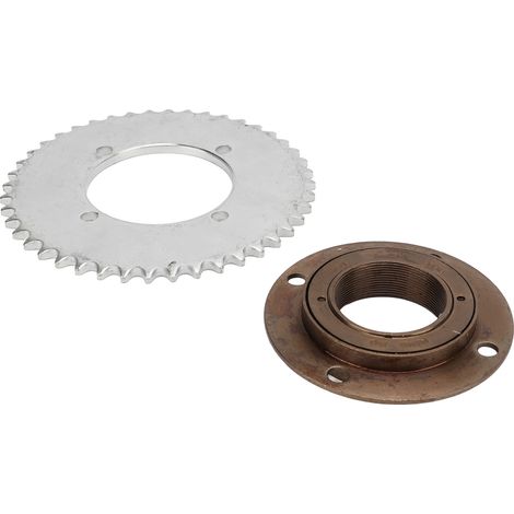 Pignon arrière 44 dents T8F 4 trous sans roue libre, bonne ténacité et stabilité, kit de chaîne pour mini motos et quads (1/5)