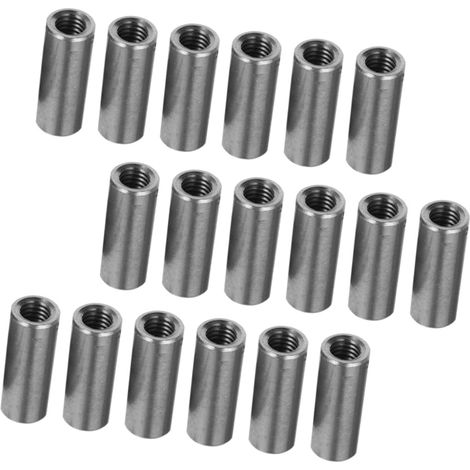 20 écrous cylindriques allongés en acier inoxydable pour soudage (1/5)