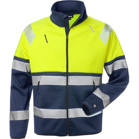 Fristads 129509-171-3XL High Vis Sweatjacke, Kl. 1 4517 SSL Dynamic Reißverschlu (1/2)
