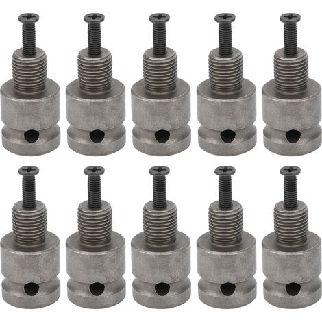 10 Adaptateurs de clé électrique à carré filetage G1/2in en acier au carbone professionnel - Lot de 10 pièces (1/5)