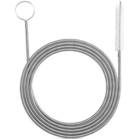 Brosse de nettoyage de tuyau flexible. outil de nettoyage de trou de drainage fin (1/3)