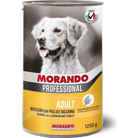 CIBO CANE MORANDO LATT 1250 G POLLO TACCHINO Q.TA 12
