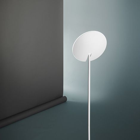 Piantana Moderna Ophelia Metallo Bianco Acrilico Led 15W 3000K (1/4)